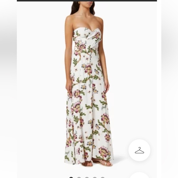 Agua bendita beck vareena floral halter maxi dress Size L, Vacation Summer - Picture 3 of 15